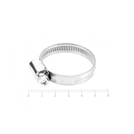 Хомут червячный 25-40 / 9 нерж. W2 (AISI 430) Хомут червячный 25-40 / 9 нерж. W2 (AISI 430)