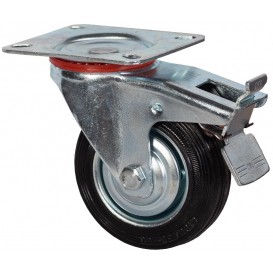 Колесо промышленное поворотное с тормозом 200 мм - SCb 80