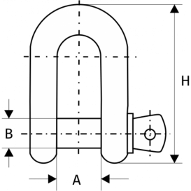 Скоба винтовая прямая G210 17 т, размер 1 - 1/2