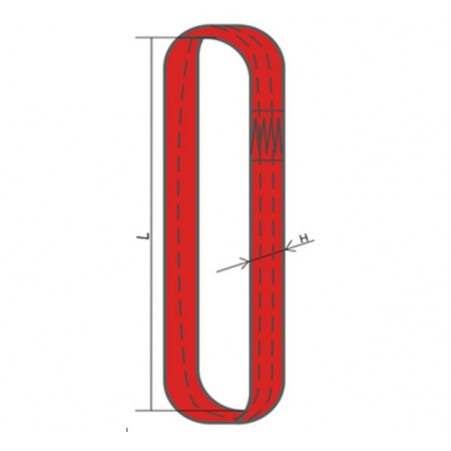 Строп текстильный кольцевой СТК 4 т 8,0/16,0 м