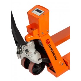 Гидравлическая тележка (рокла) ACR-ES c весами, 2,5 т, Вилы: 1150 Х 550, СибТаль, полиуретановые колеса