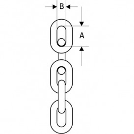 Цепь G80, круглозвенная, 22 Х 66, Класс Т8, высокопрочная, NK