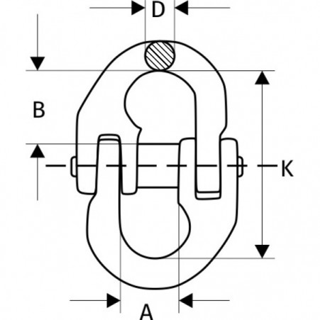 Звено соединительное LL, 2 т